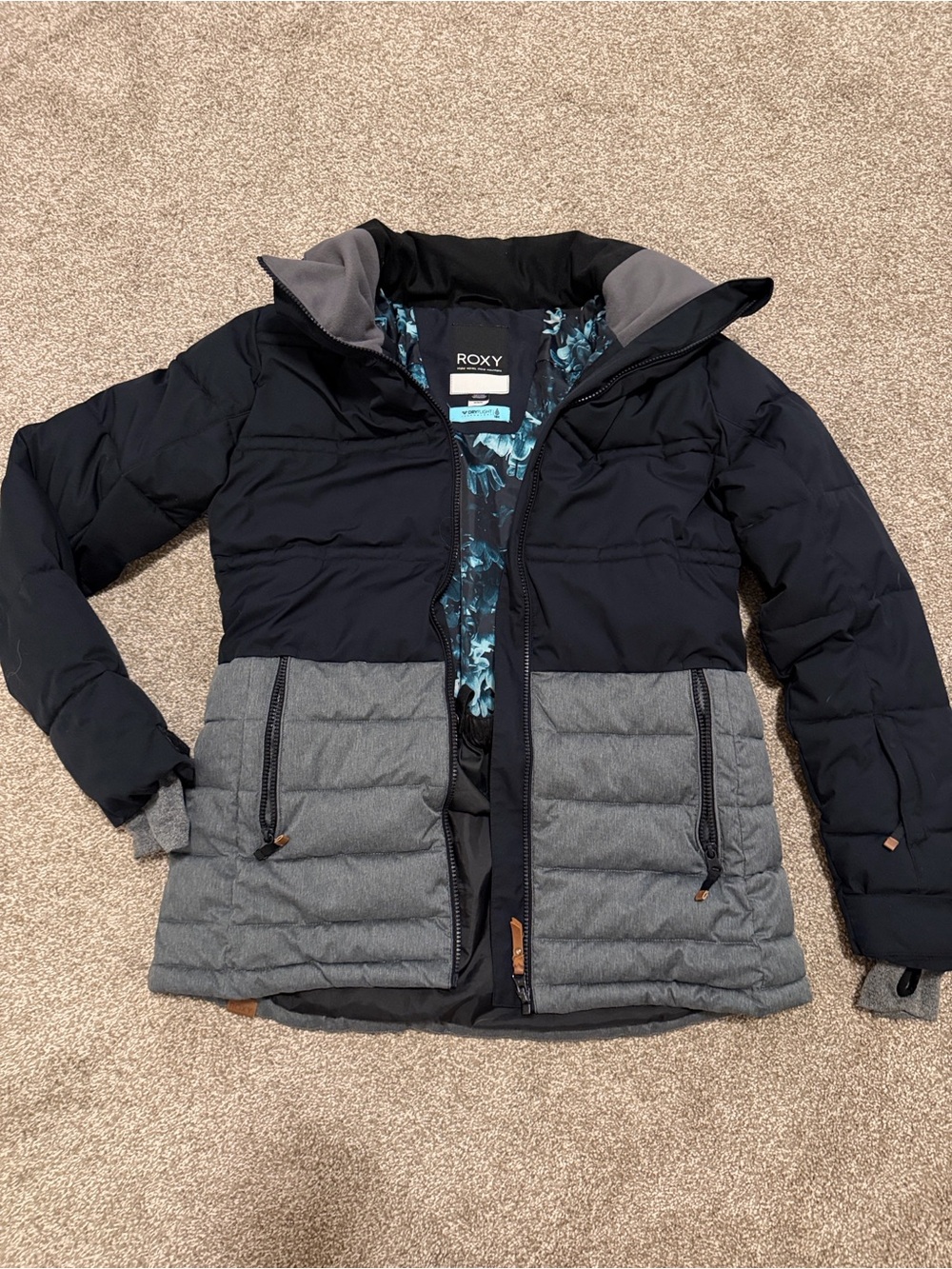 ROXY QUINN JACKET / Women’s Black and Gray - Picture 9 of 9
